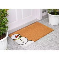 Outdoor Christmas Decorations>Kirklands Home Outdoor Snowman Festive Christmas Doormat