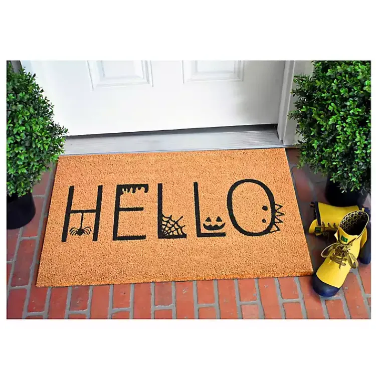 Halloween>Kirklands Home Outdoor Spooky Hello Halloween Doormat