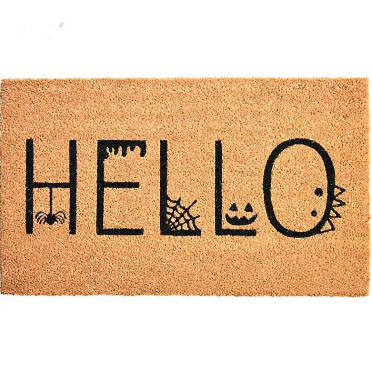Halloween>Kirklands Home Outdoor Spooky Hello Halloween Doormat
