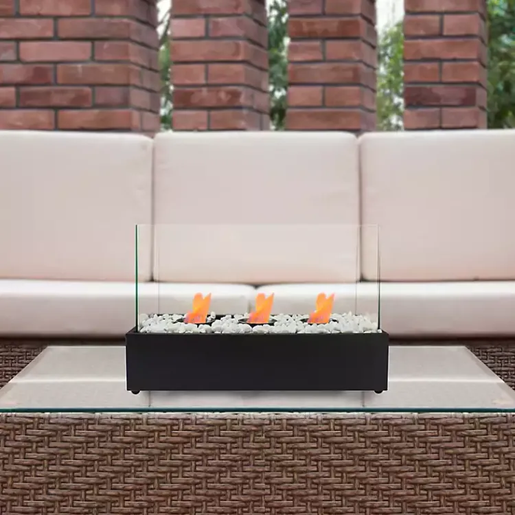 Kirklands Home Outdoor Triple Flame Tabletop Fireplace Sale