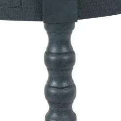 Kirklands Home Oval Antique Navy Accent Table Blue Best