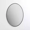 Kirklands Home Oval Black Nouveau Linear Wall Mirror Best