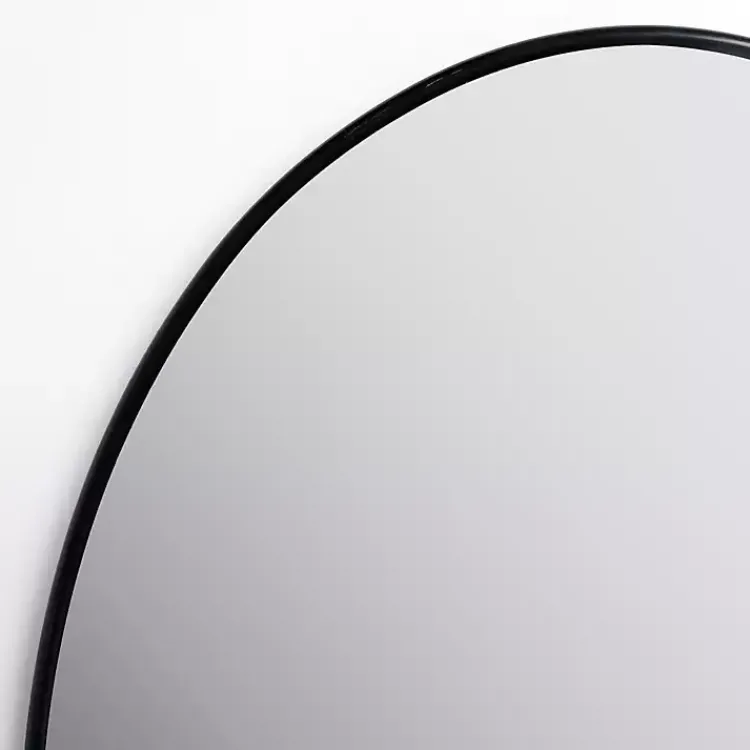 Kirklands Home Oval Black Nouveau Linear Wall Mirror Best