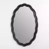 Kirklands Home Oval Catorina Black Wavy Wall Mirror Discount