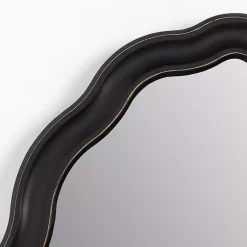Kirklands Home Oval Catorina Black Wavy Wall Mirror Discount