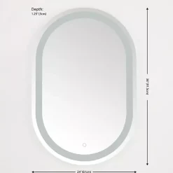 Kirklands Home Oval Crosby LED Wall Mirror Outlet