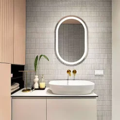 Kirklands Home Oval Crosby LED Wall Mirror Outlet