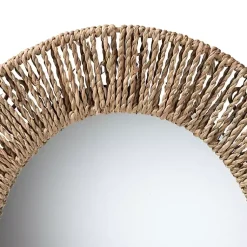 Kirklands Home Oval Elwyn Seagrass Wall Mirror Clearance