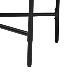 Kirklands Home Oval Light Wood X Base Console Table Brown Clearance