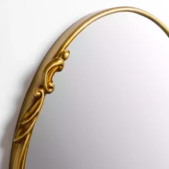 Kirklands Home Oval Louisa Gold Wall Mirror Best