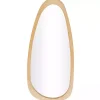 Kirklands Home Oval Natural Wood Wall Mirror New