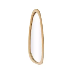Kirklands Home Oval Natural Wood Wall Mirror New