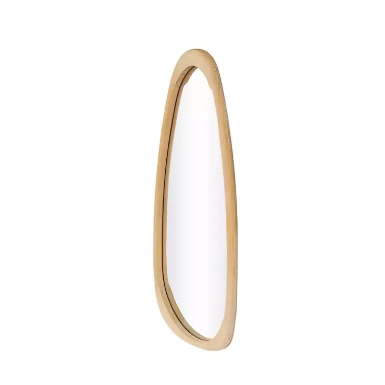 Kirklands Home Oval Natural Wood Wall Mirror New