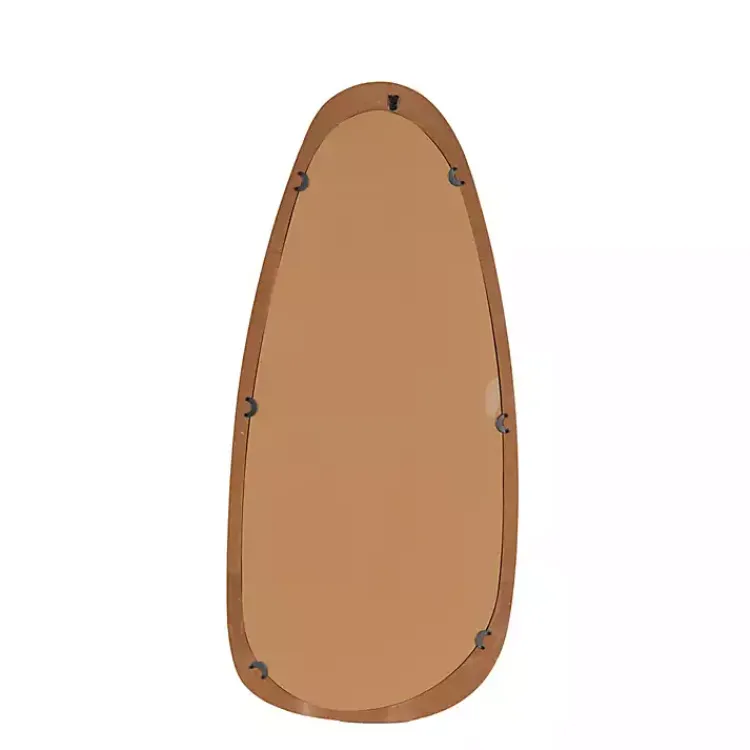 Kirklands Home Oval Natural Wood Wall Mirror New