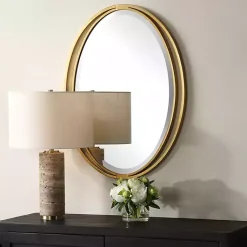 Kirklands Home Oval Rhodes Gold Wall Mirror Hot