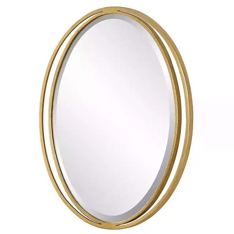 Kirklands Home Oval Rhodes Gold Wall Mirror Hot