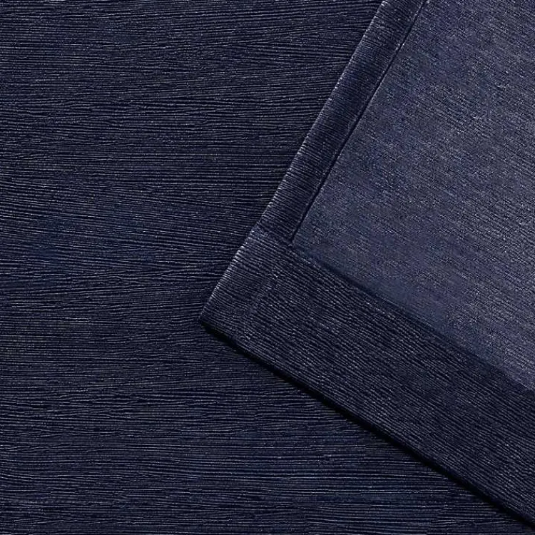 Kirklands Home Oxford Navy Thermal Curtain Panel Set, 96 in. Blue Online