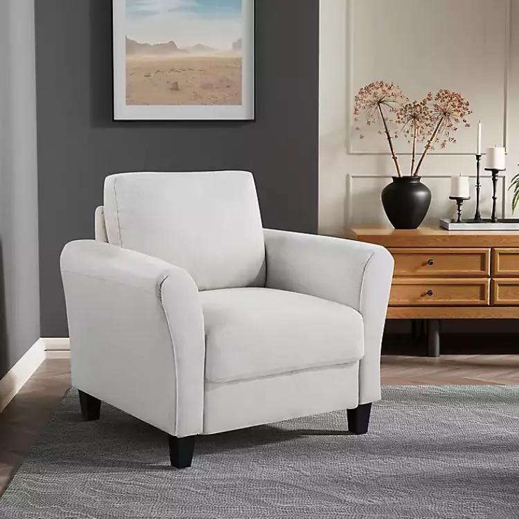 Kirklands Home Oyster Walter Accent Chair Ivory Discount
