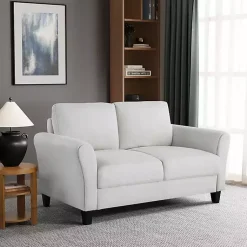 Kirklands Home Oyster Walter Loveseat Ivory Discount