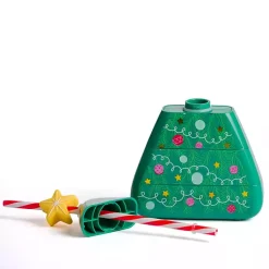 Kirklands Home Packed Party Christmas Tree Sipper Green New