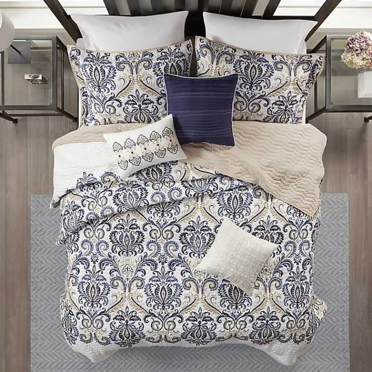 Kirklands Home Paisley California King 6-pc. Coverlet Set New