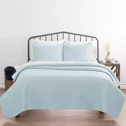 Kirklands Home Pale Herring 3-pc. King Quilted Coverlet Set Blue Discount