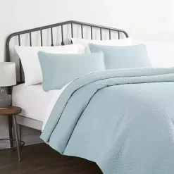 Kirklands Home Pale Herring 3-pc. Twin Quilted Coverlet Set Blue Discount
