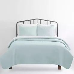 Kirklands Home Pale Herring 3-pc. Twin Quilted Coverlet Set Blue Discount