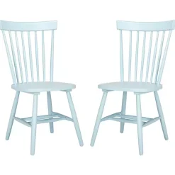 Kirklands Home Pale Parker Spindle Dining Chairs, Set of 2 Blue Discount