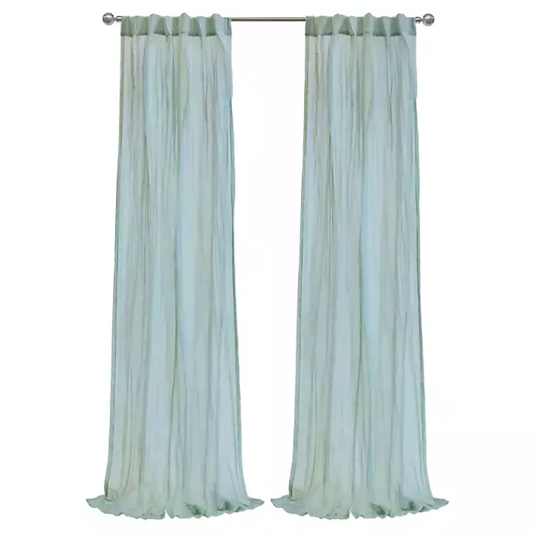 Kirklands Home Pale Thyme Paloma Curtain Panel, 63 in. Blue Online