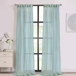 Kirklands Home Pale Thyme Paloma Curtain Panel, 63 in. Blue Online