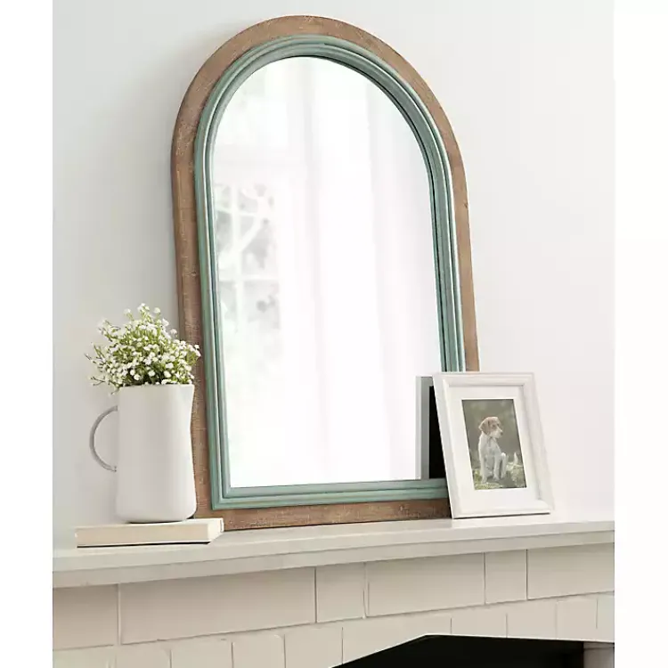 Kirklands Home Palmer Arch Wood Wall Mirror