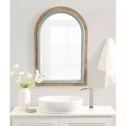 Kirklands Home Palmer Arch Wood Wall Mirror