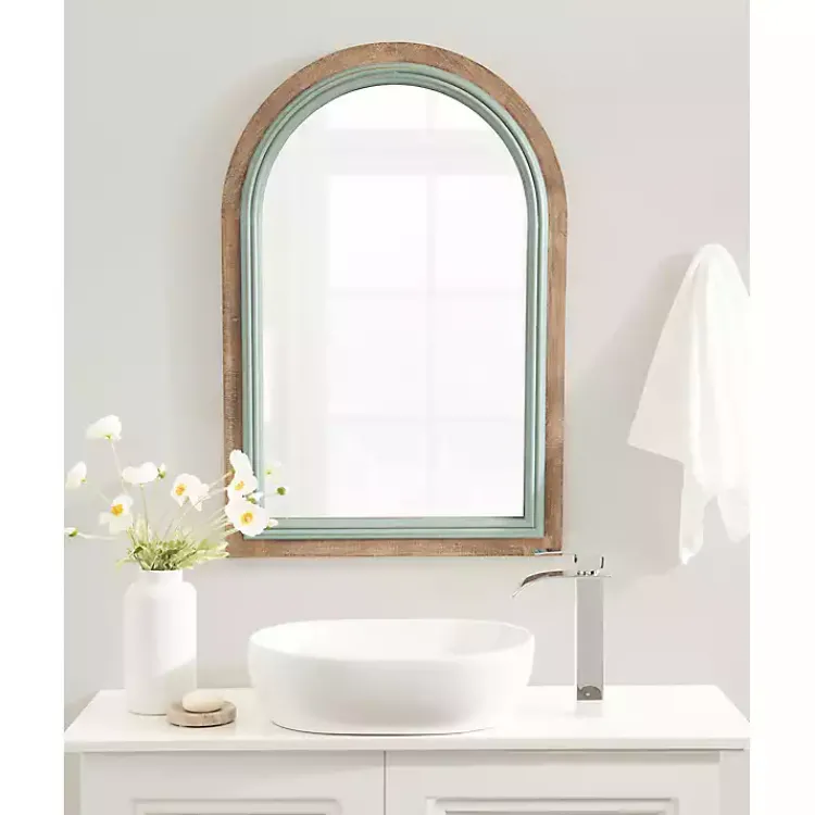 Kirklands Home Palmer Arch Wood Wall Mirror