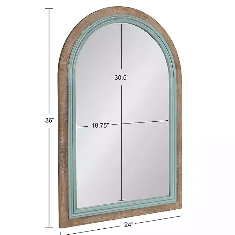 Kirklands Home Palmer Arch Wood Wall Mirror