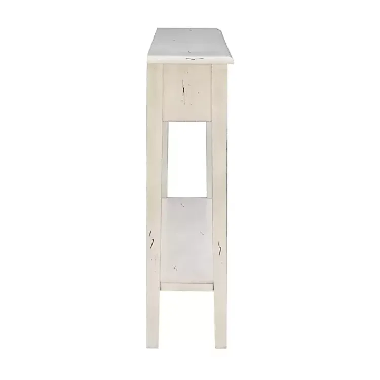 Kirklands Home Paloma Cream 4-Drawer Console Table Ivory Clearance