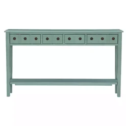Kirklands Home Paloma Teal 4-Drawer Console Table Green Online