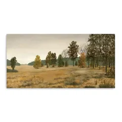 Kirklands Home Panorama Tree Landscape Canvas Art Print Green New