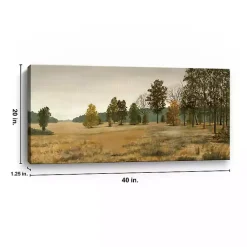 Kirklands Home Panorama Tree Landscape Canvas Art Print Green New