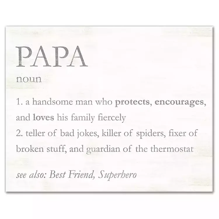 Kirklands Home Papa Definition Wall Plaque Clearance