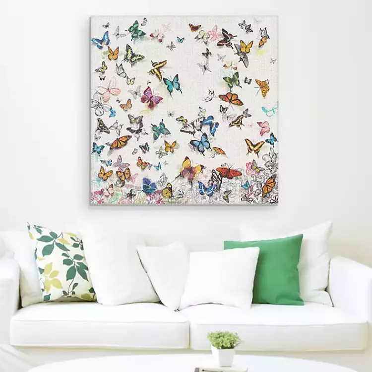 Kirklands Home Papillon Canvas Art Print Multi Online
