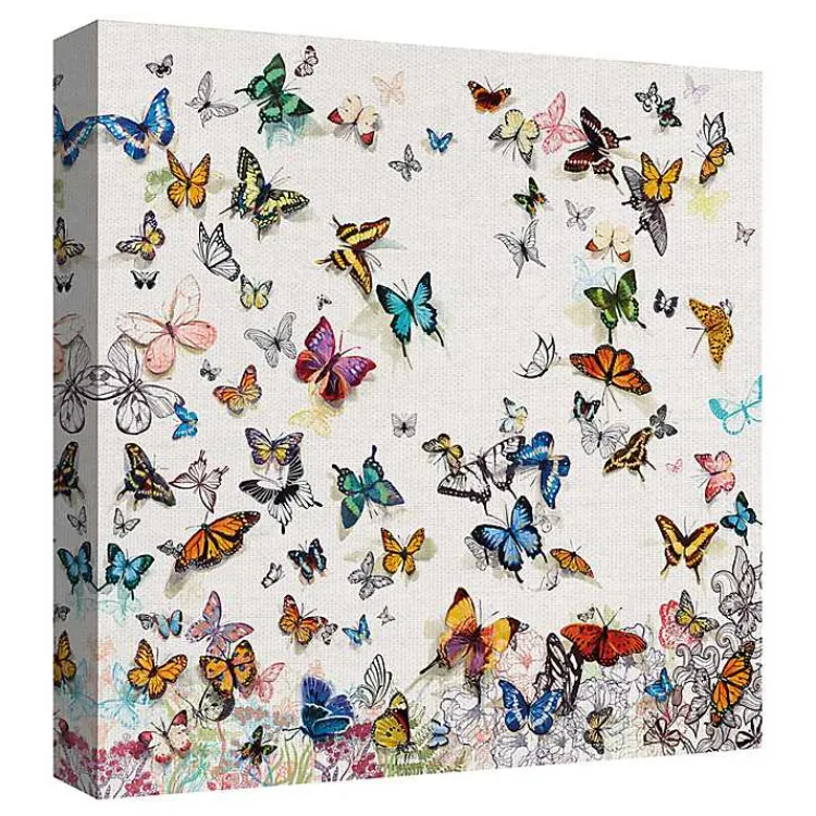 Kirklands Home Papillon Canvas Art Print Multi Online