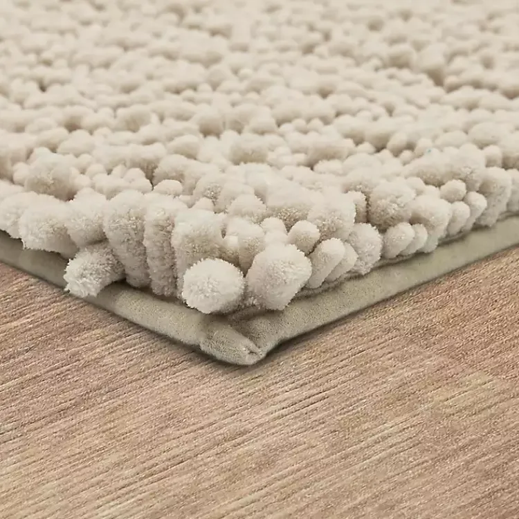 Kirklands Home Parchment Lofty Pile Chenille Bath Mat, 34 in. Tan Discount