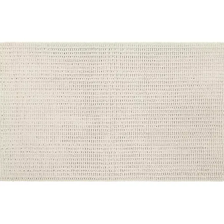 Kirklands Home Parchment Memory Foam Chenille Bath Mat, 45 in. Tan New