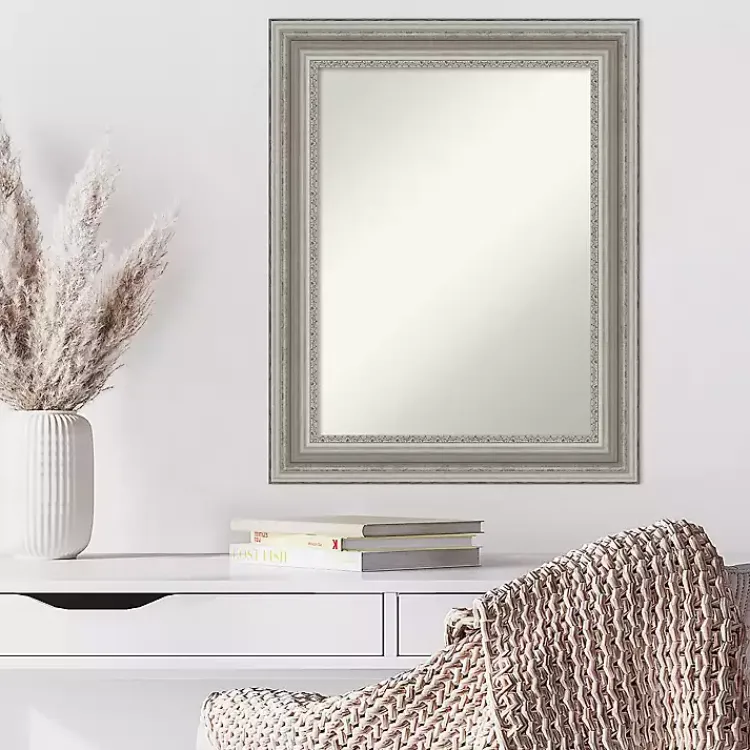 Kirklands Home Parlor Silver Framed Wall Mirror New