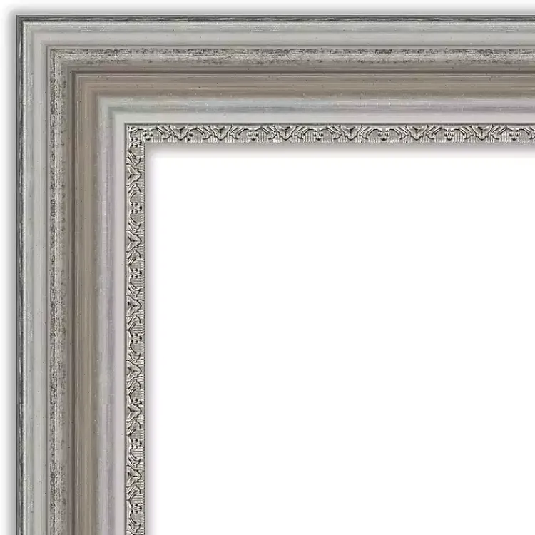Kirklands Home Parlor Silver Framed Wall Mirror New