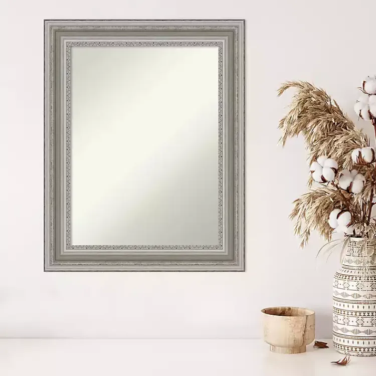Kirklands Home Parlor Silver Framed Wall Mirror New