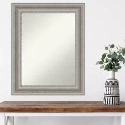 Kirklands Home Parlor Silver Framed Wall Mirror New