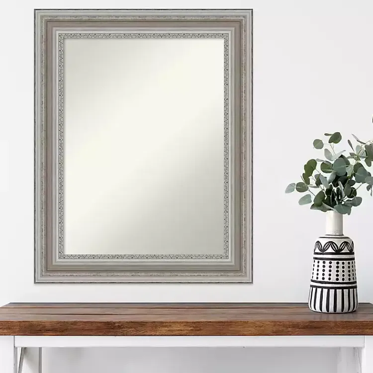 Kirklands Home Parlor Silver Framed Wall Mirror New