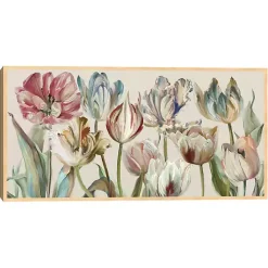 Kirklands Home Parrot Tulips Framed Canvas Art Print Multi